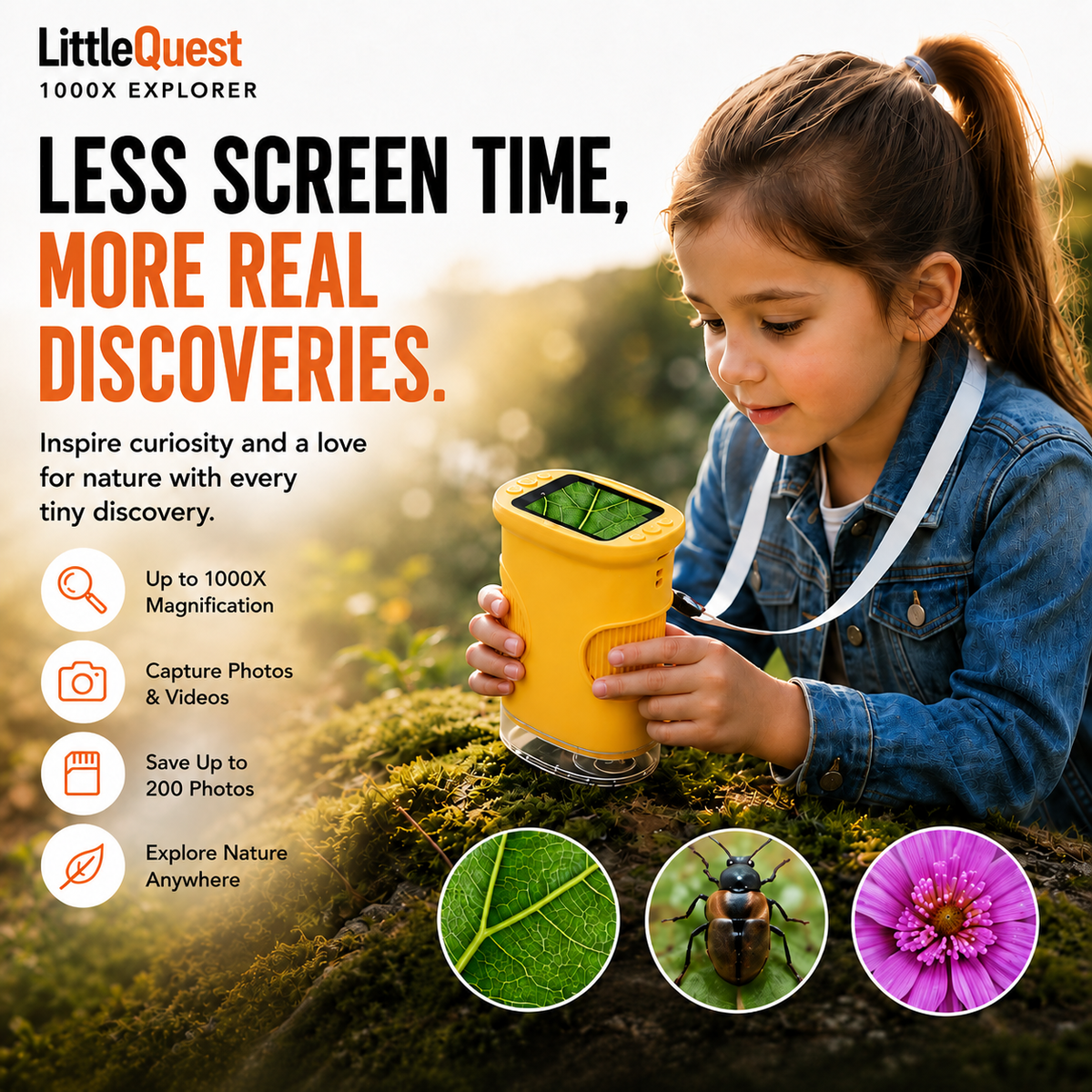 Little Quest Explorer – Kids Digital Microscope